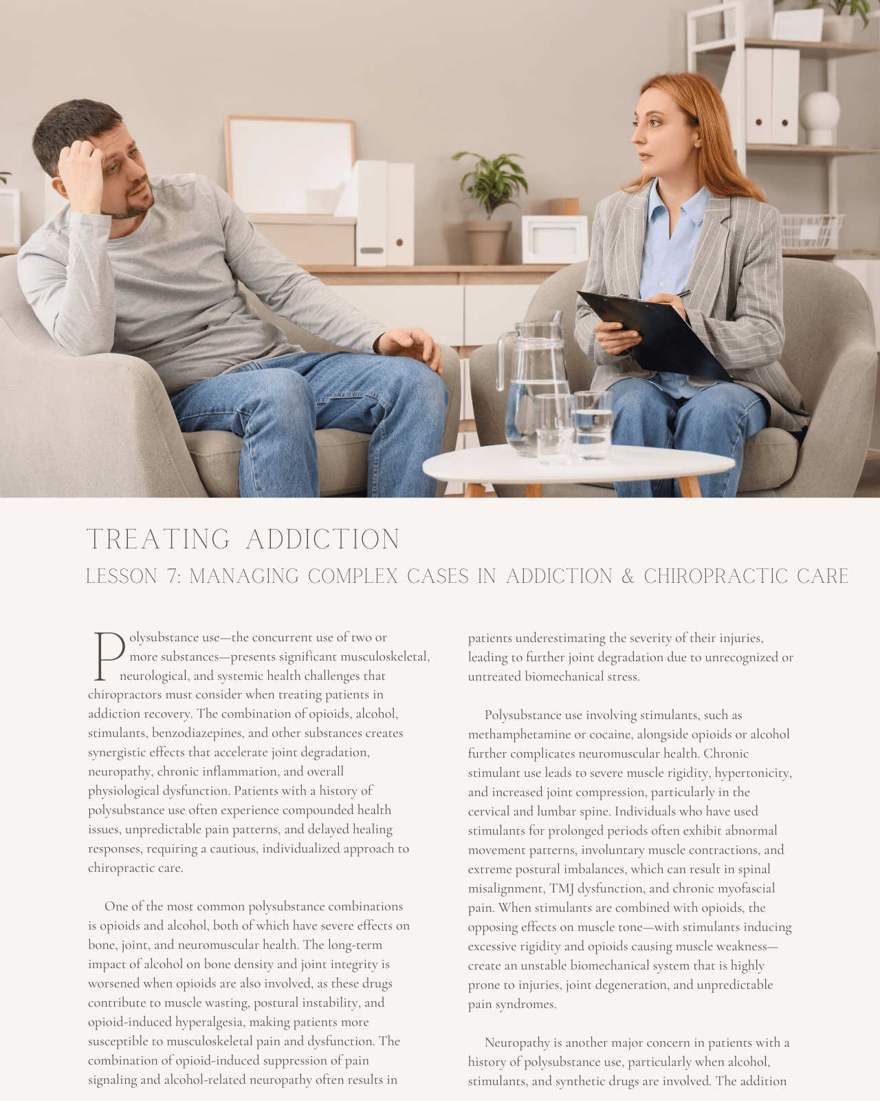 Treating Addiction: Diagnosis, Therapeutic Strategies, and Integrated Management - Chiropractic Continuing Education, General, 6 Credits A Better Chiro