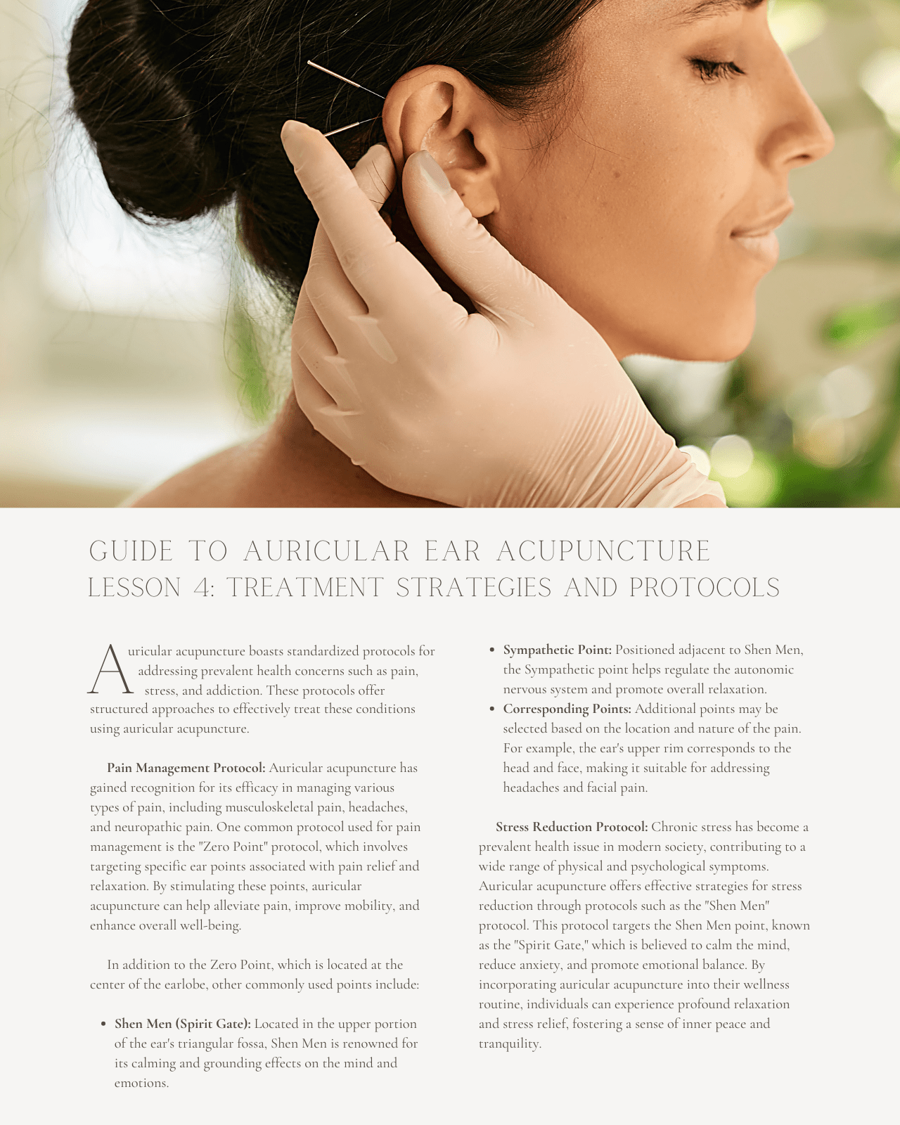Auriculotherapy: A Practical Guide to Auricular Ear Acupuncture and Protocols - Chiropractic Continuing Education, Acupuncture, 12 Credits A Better Chiro