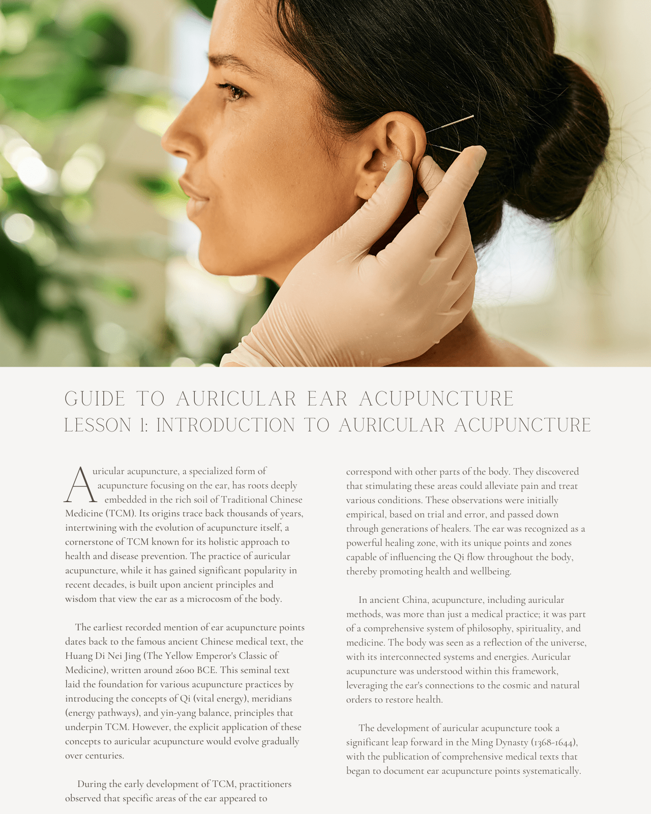 Auriculotherapy: A Practical Guide to Auricular Ear Acupuncture and Protocols - Chiropractic Continuing Education, Acupuncture, 12 Credits A Better Chiro