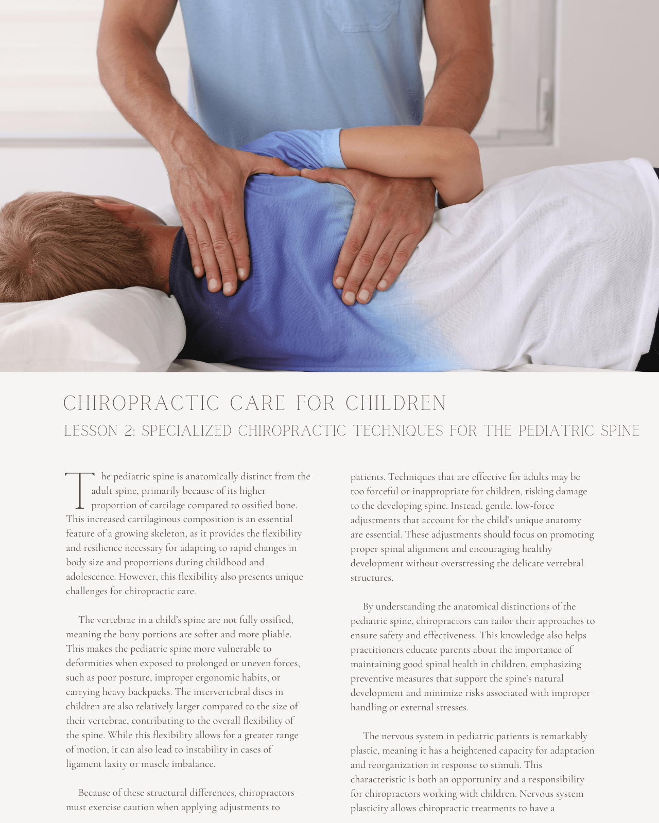 Chiropractic Care for Children: Adapting Treatments for Pediatric Scoliosis and Postural Issues - Chiropractic Continuing Education, Pediatrics, 3 Credits A Better Chiro