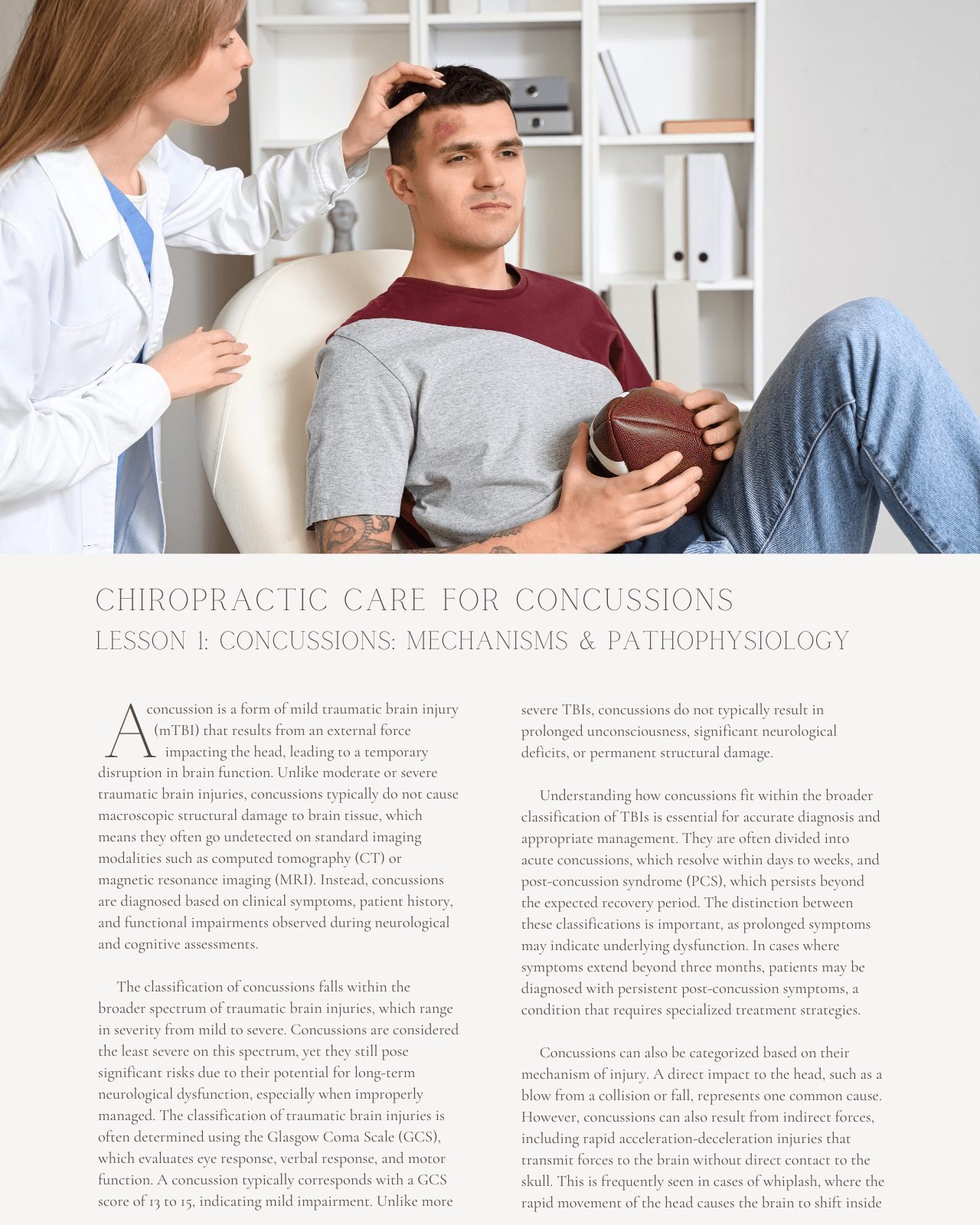 Chiropractic Care for Concussions: Treating Brain Injury and Post-Concussion Syndromes - Chiropractic Continuing Education, General, 10 Credits A Better Chiro
