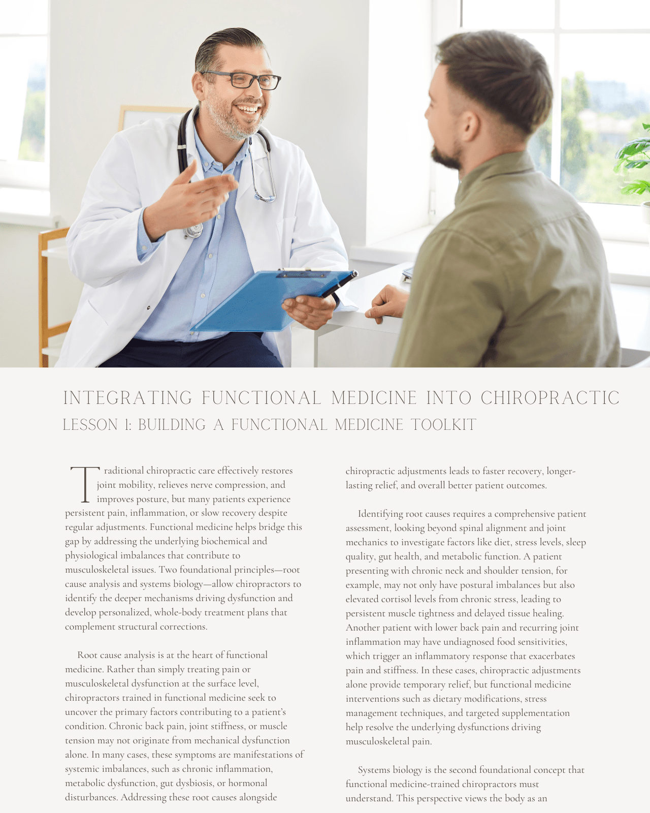 Integrating Functional Medicine into Chiropractic: Enhancing Clinical Outcomes Through Functional Assessment - Chiropractic Continuing Education, Nutrition, 9 Credits A Better Chiro