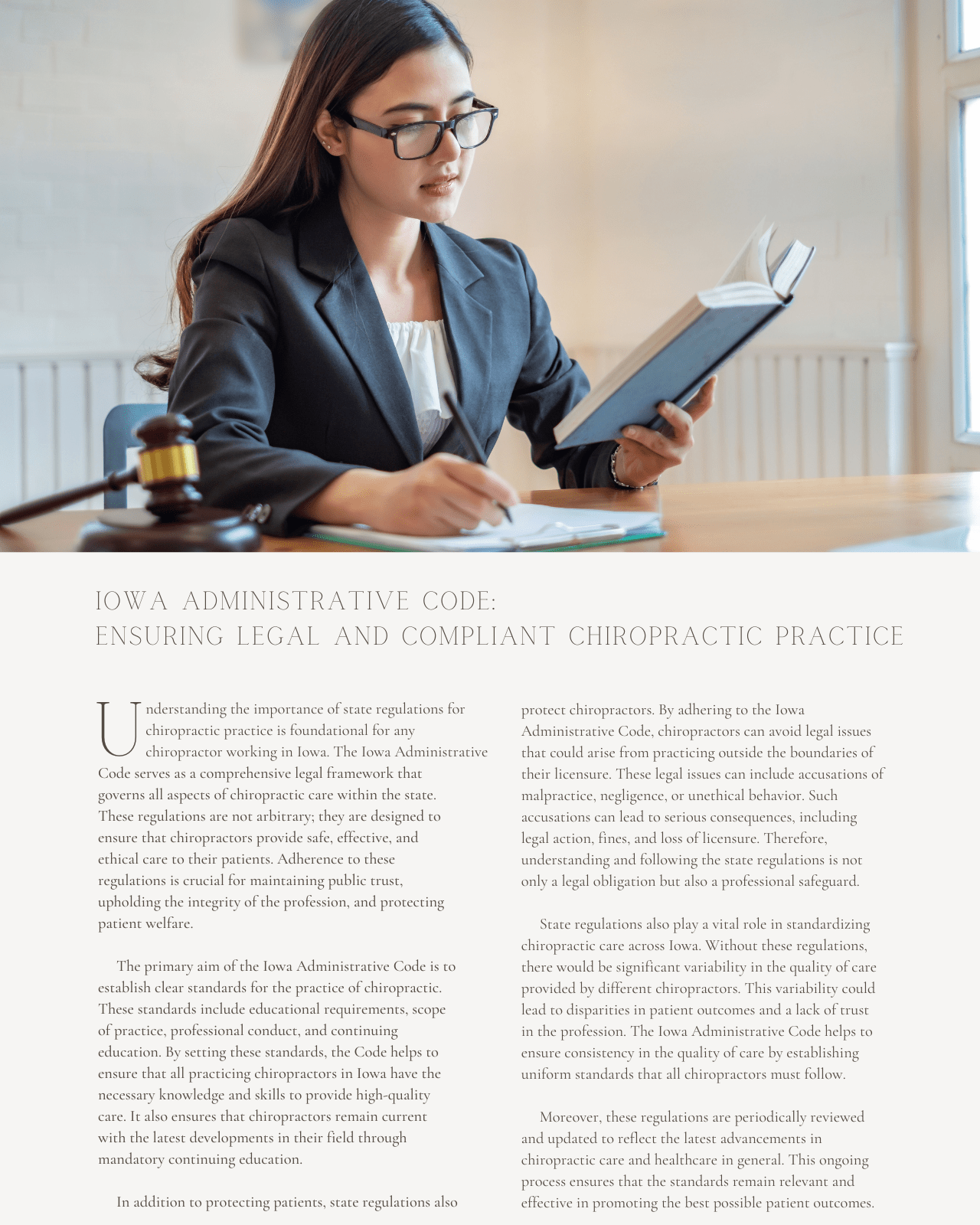 Iowa Administrative Code: Ensuring Legal and Compliant Chiropractic Practice - Chiropractic Continuing Education, Jurisprudence, 1 Credit A Better Chiro