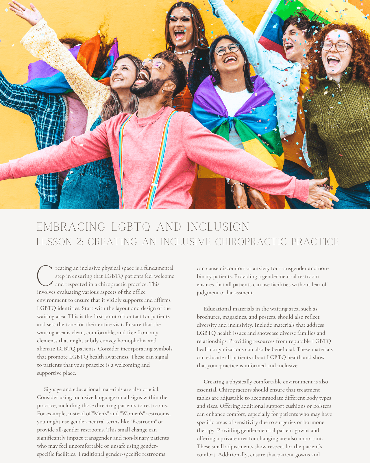 2024 and Thriving: Embracing LGBTQ and Inclusion - Chiropractic Continuing Education, Cultural Competency, 2 Credits A Better Chiro