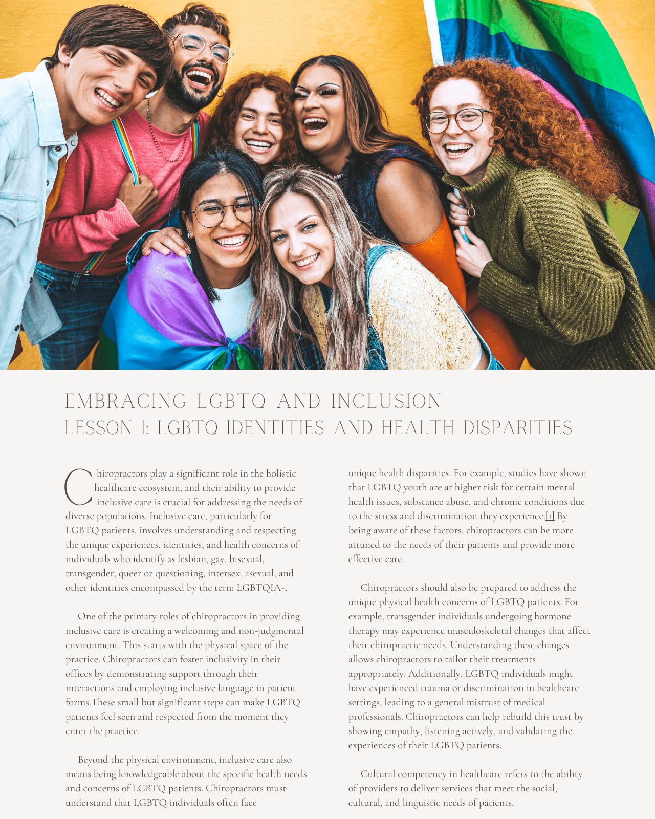 2024 and Thriving: Embracing LGBTQ and Inclusion - Chiropractic Continuing Education, Cultural Competency, 2 Credits A Better Chiro