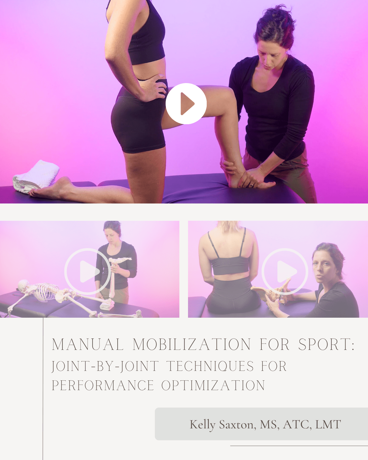 Manual Mobilization for Sport: Joint-by-Joint Techniques for Performance Optimization - Chiropractic Continuing Education, Adjunctive, 5 Hours A Better Chiro