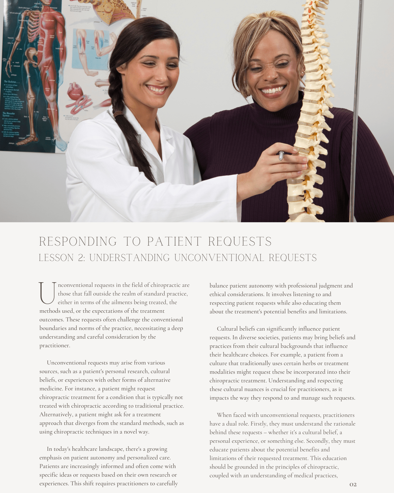 Responding to Unconventional Patient Requests in Chiropractic & Holistic Care - Chiropractic Continuing Education, Ethics, 2 Credits A Better Chiro
