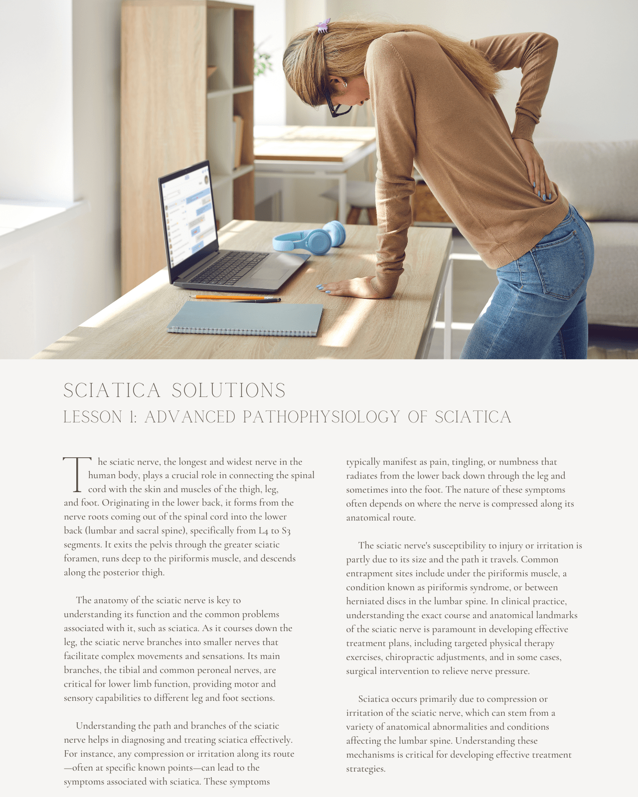 Sciatica Solutions: Integrating Multimodal Approaches in Chiropractic Care - Chiropractic Continuing Education, General Adjustive Technique, 6 Credits A Better Chiro