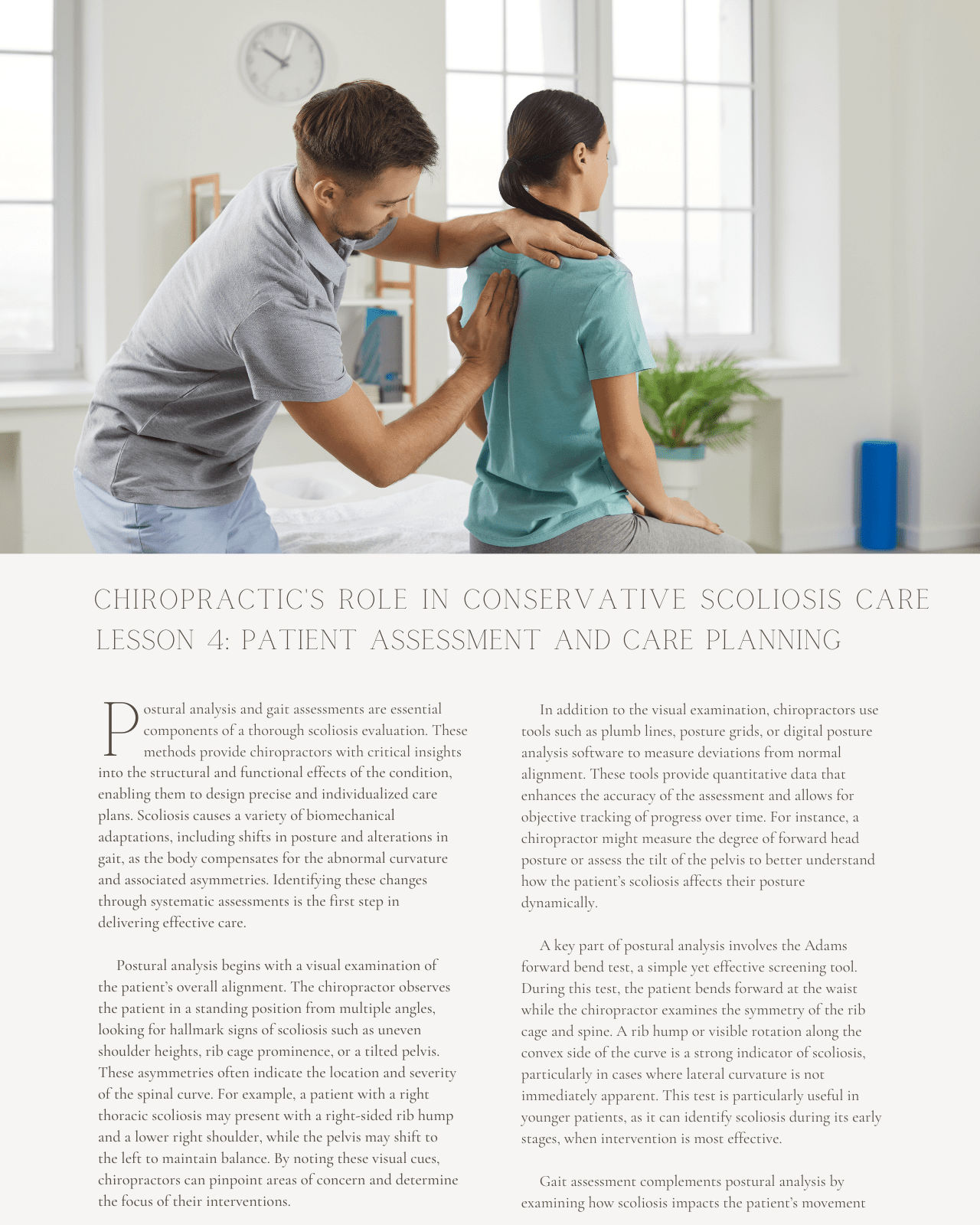 Before the Brace: Chiropractic's Role in Conservative Scoliosis Care - Chiropractic Continuing Education, General Adjustive Technique, 5 Credits A Better Chiro