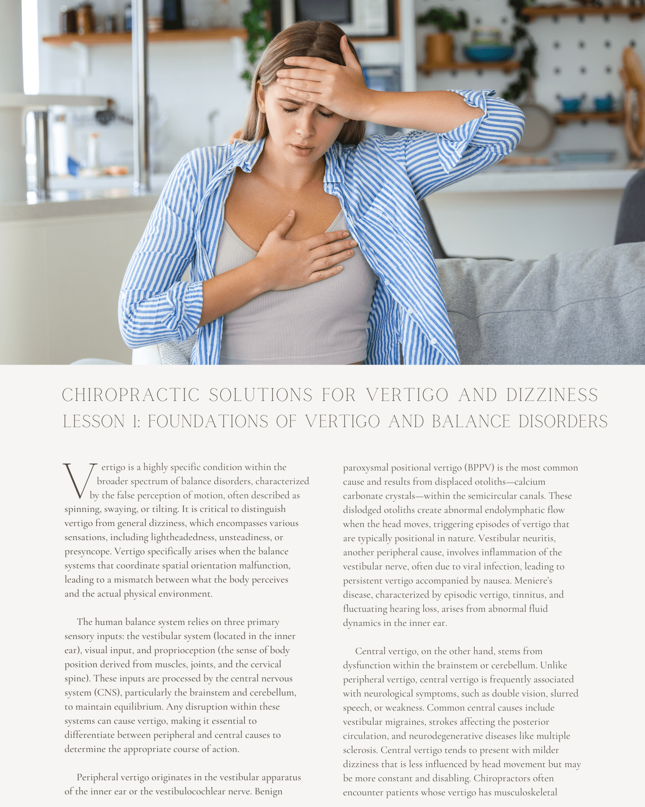 Steady Spine, Steady Mind: Chiropractic Solutions for Vertigo and Dizziness - Chiropractic Continuing Education, Adjustive Technique, 8 Credits A Better Chiro