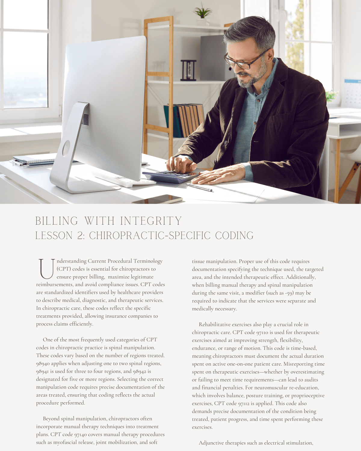 Integrity Coding Courses Billing with Integrity: Ethical and Compliant Coding for Chiropractic ...
