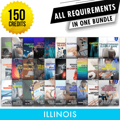 Illinois Package: Full Recertification - All Required Chiropractic Continuing Education Hours in One Package, 150 CME Hours A Better Chiro