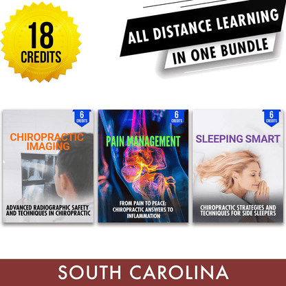 South Carolina Online CE Bundle 1: *NEW FOR 2027* Independent Study Package, Chiropractic Continuing Education, 18 Credits A Better Chiro