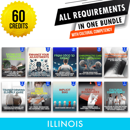 Illinois Package 1: Required Formal Hours - All Required Chiropractic Continuing Education Hours in One Package, 60 CME Hours A Better Chiro