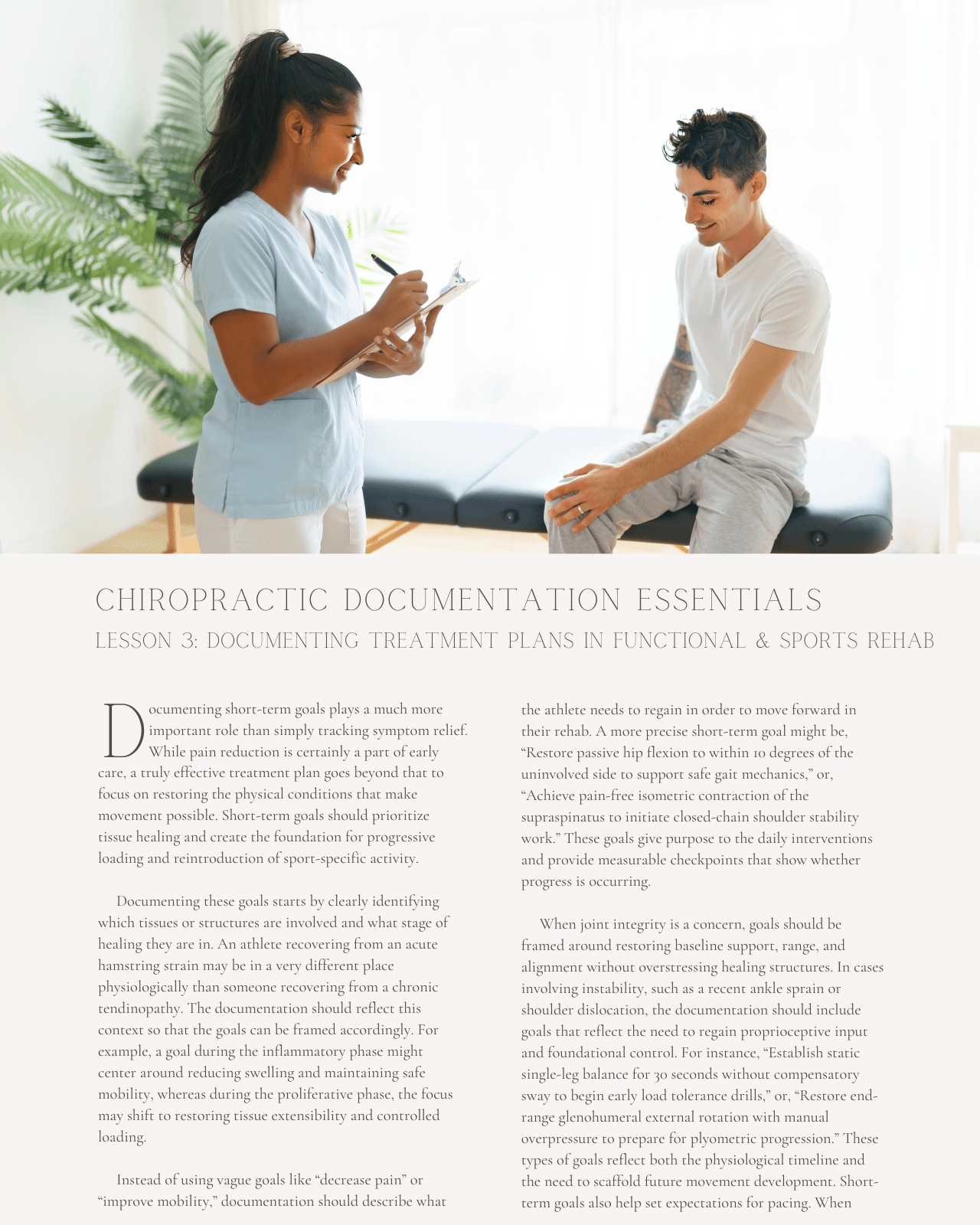 Chiropractic Documentation Essentials for Sports and Functional Rehabilitation - Chiropractic Continuing Education, Documentation, 6 Hours A Better Chiro