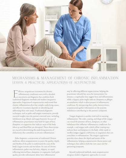 Acupuncture in Biomedicine: Mechanisms and Management of Chronic Inflammation - Chiropractic Continuing Education, Acupuncture, 4 Credits A Better Chiro