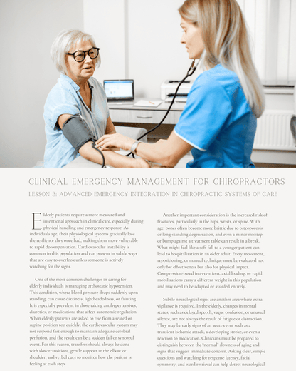 Clinical Emergency Management for Chiropractors: Advanced Emergency Response and Trauma Management - Chiropractic Continuing Education, Emergency Procedures, 6 Hours A Better Chiro