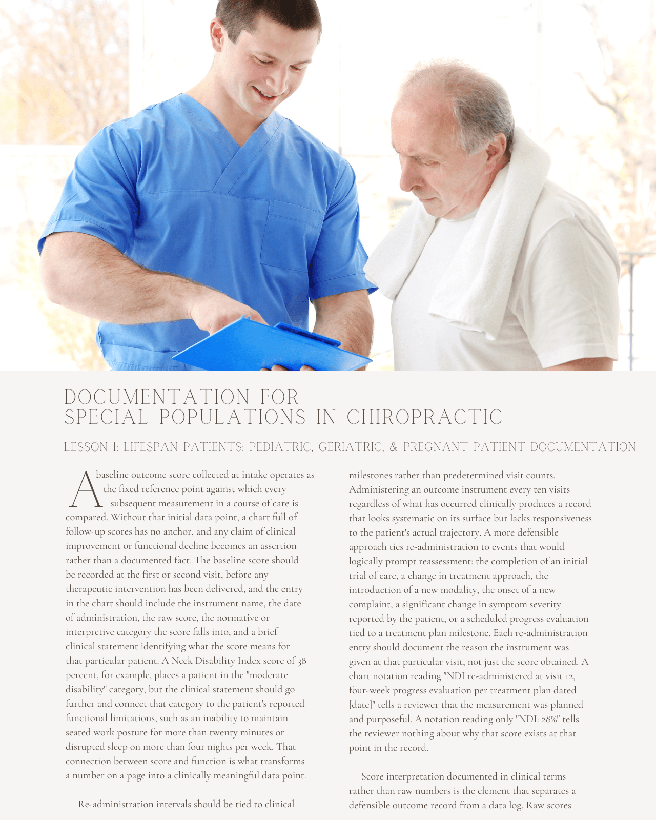 Complex Patients, Complete Records: Documentation for Special Populations in Chiropractic - Chiropractic Continuing Education, Documentation/Record Keeping, 6 Hours A Better Chiro