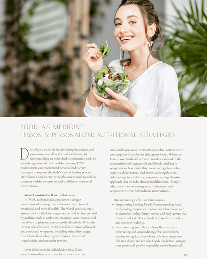 Food as Medicine: How to Eat According to TCM Constitutions and Seasonal Foods - Chiropractic Continuing Education, 6 Hours A Better Chiro