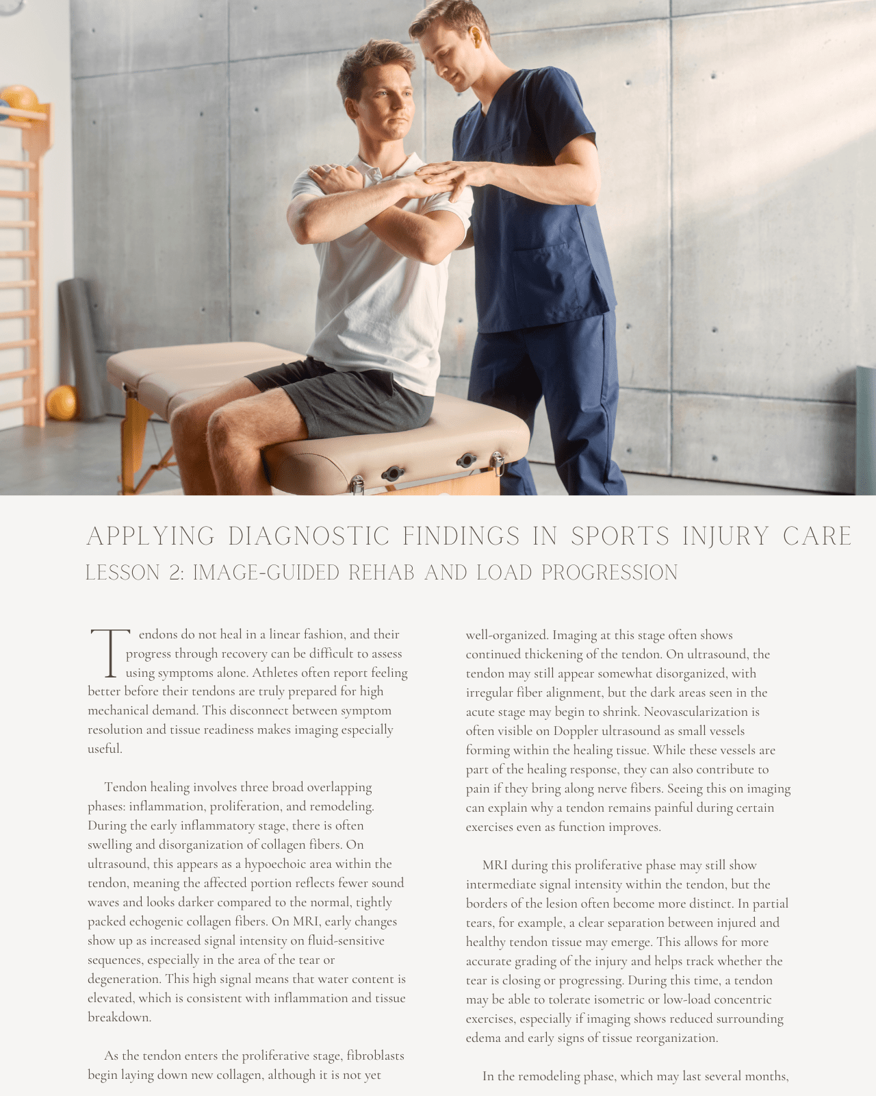 From Image to Action: Applying Diagnostic Findings in Sports Injury Care - Chiropractic Continuing Education, Imaging, 6 Hours A Better Chiro