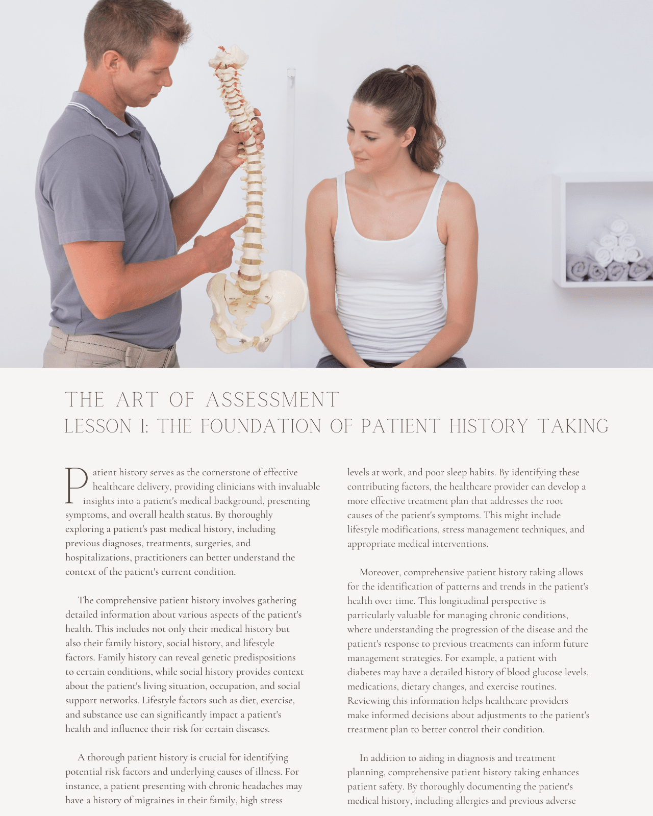 The Art of Assessment: A Practical Guide for History Taking and Physical Examination - Chiropractic Continuing Education, Documentation, 4 Credits A Better Chiro