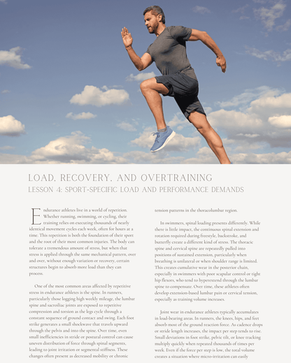 Load, Recovery, and Overtraining: Keeping Athletes in the Game - Chiropractic Continuing Education, Sports Medicine, 10 Hours A Better Chiro