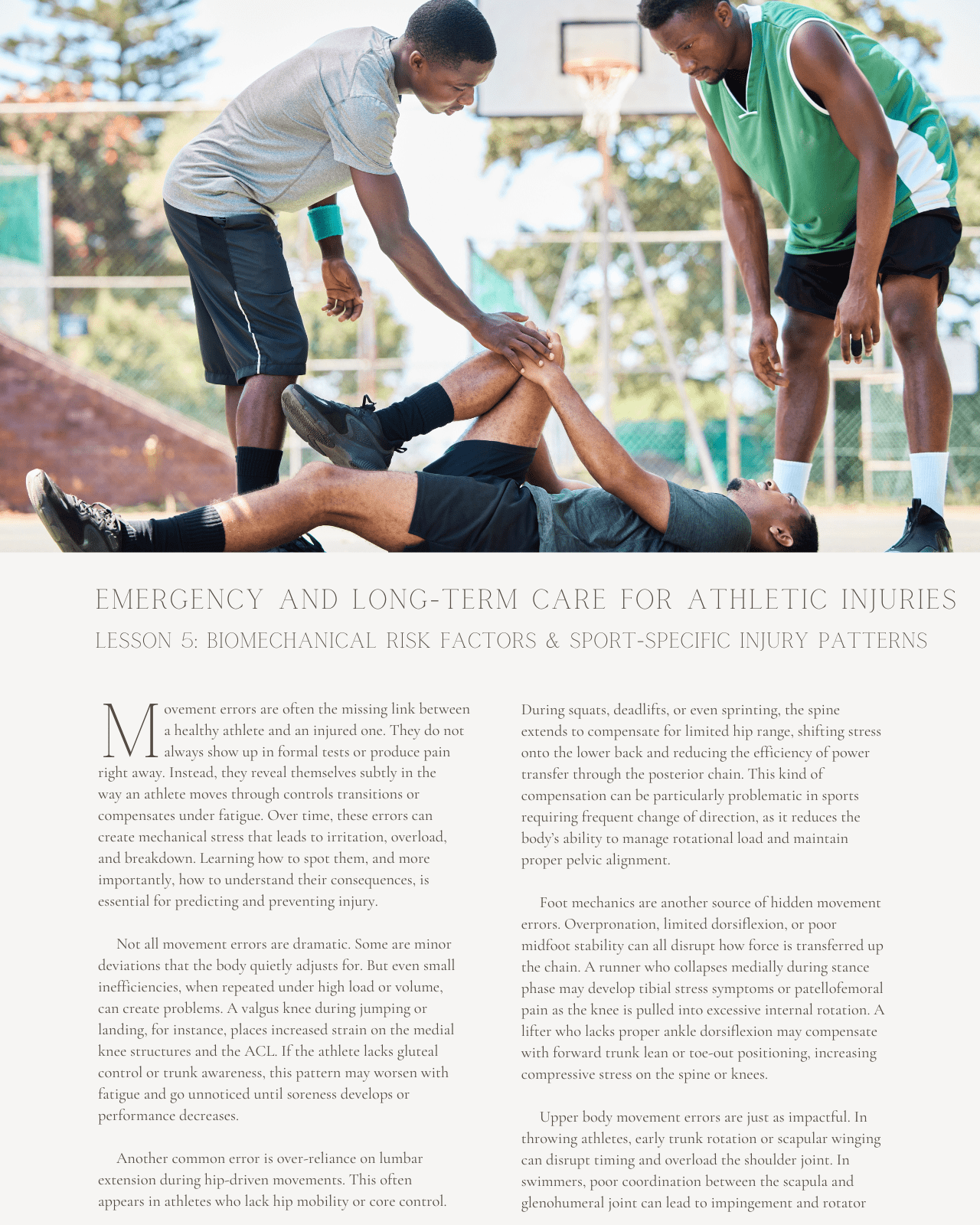 From Sideline to Clinic: Emergency and Long-Term Care for Athletic Injuries - Chiropractic Continuing Education, Sports Medicine, 8 Hours A Better Chiro