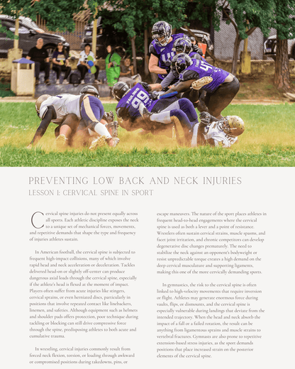 Protecting the Spine in Sport: Preventing Low Back and Neck Injuries - Chiropractic Continuing Education, Sports Medicine, 8 Hours A Better Chiro