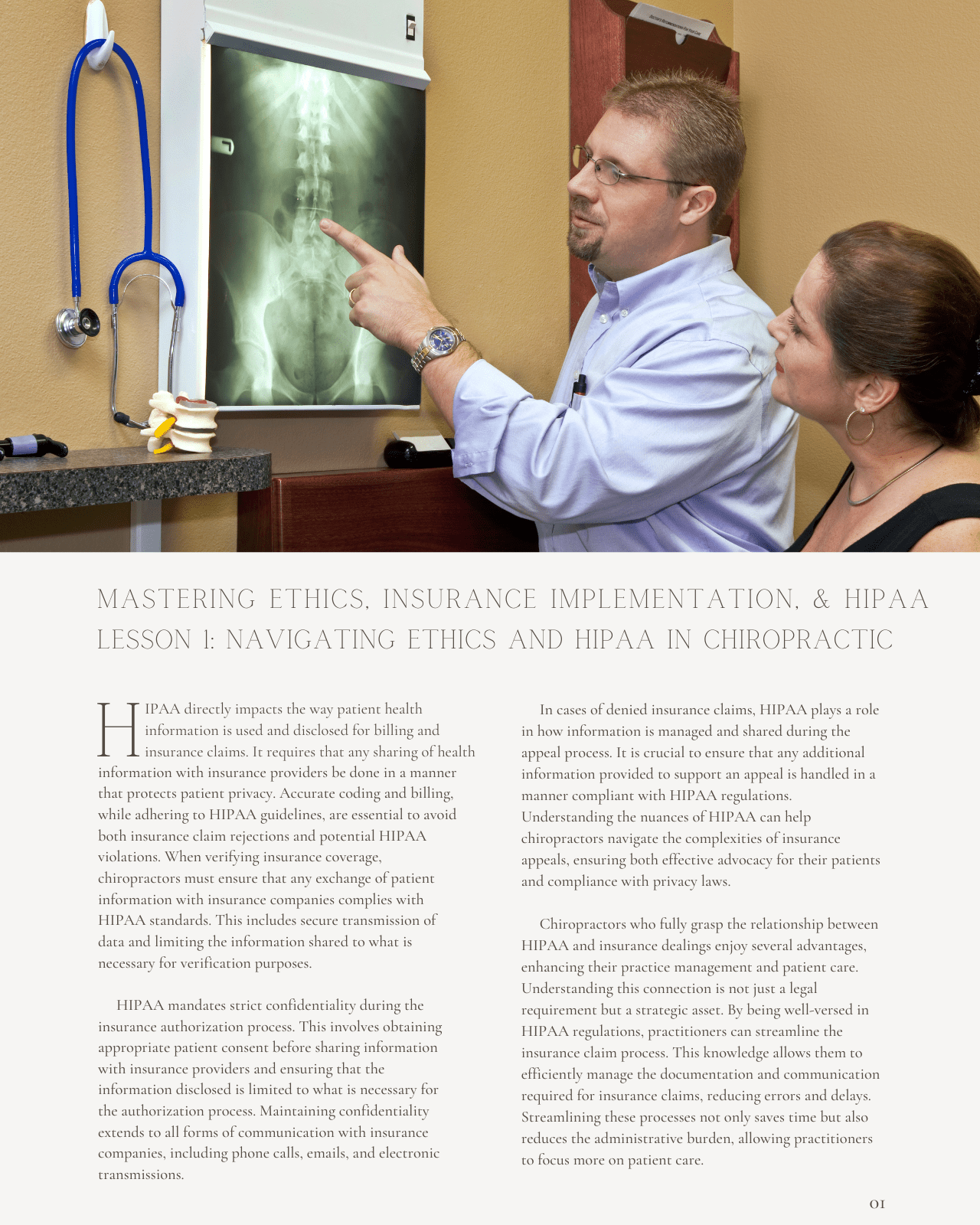 Mastering Ethics, Insurance Implementation, and HIPAA - Chiropractic Continuing Education, Ethics, 2 Credits A Better Chiro