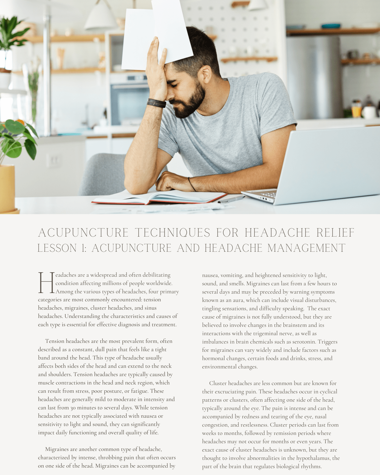Mind Over Migraine: Acupuncture Techniques for Headache Relief - Chiropractic Continuing Education, 12 Hours A Better Chiro