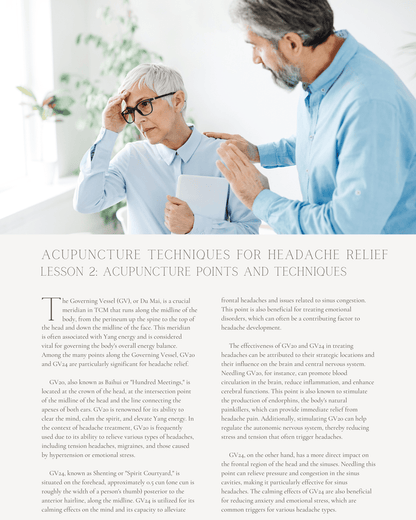 Mind Over Migraine: Acupuncture Techniques for Headache Relief - Chiropractic Continuing Education, 12 Hours A Better Chiro