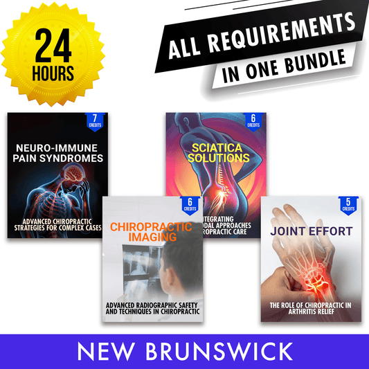 New Brunswick Package 1: Full Recertification - All Required Chiropractic Continuing Professional Development in One Package, 24 Hours A Better Chiro