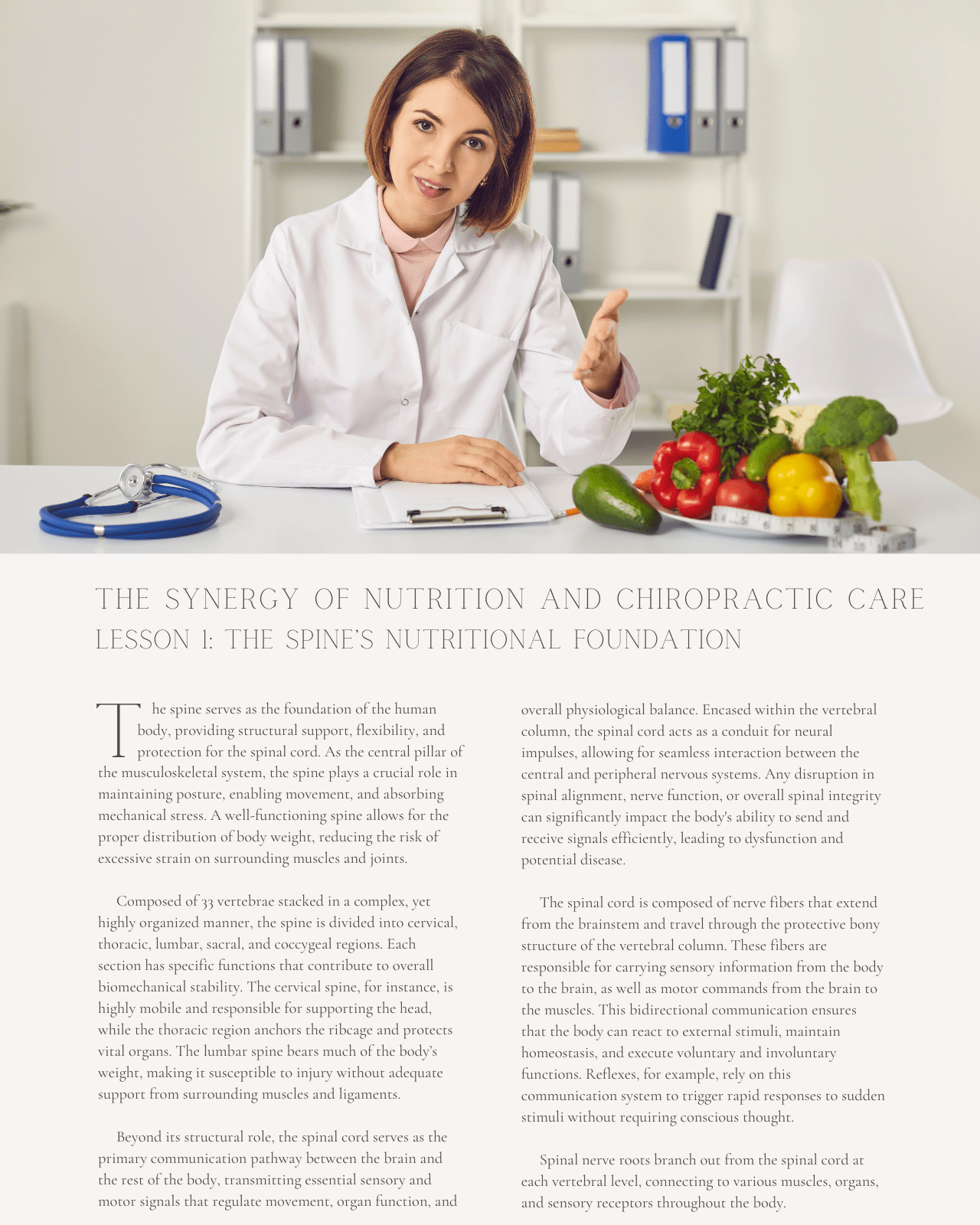 Building a Stronger Spine: The Synergy of Nutrition and Chiropractic Care - Chiropractic Continuing Education, Nutrition, 4 Credits A Better Chiro
