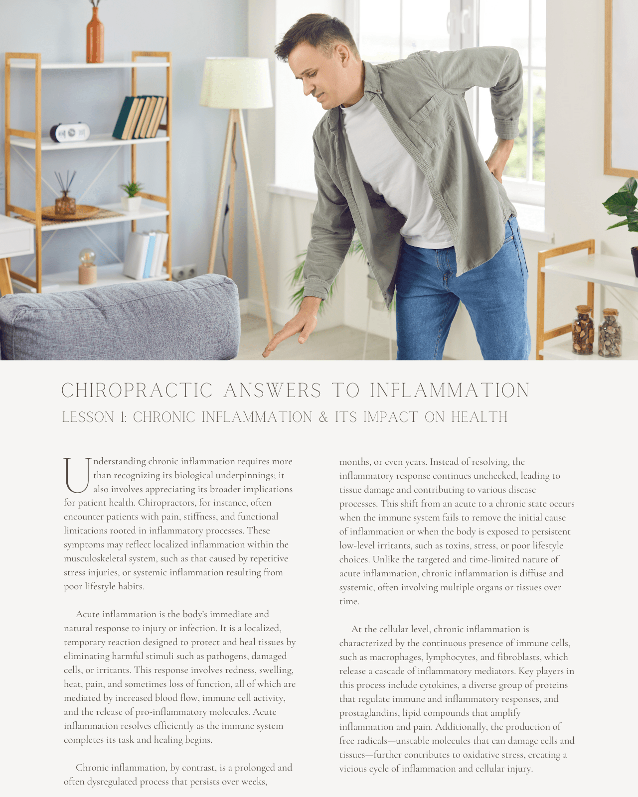 From Pain to Peace: Chiropractic Answers to Inflammation - Chiropractic Continuing Education, Pain Management, 6 Credits A Better Chiro