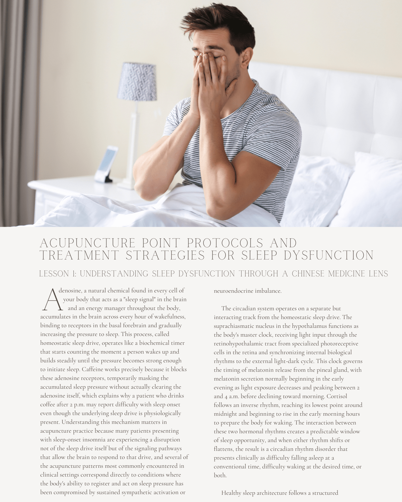 Patterns of Poor Sleep: Acupuncture Point Protocols and Treatment Strategies for Sleep Dysfunction - Chiropractic Continuing Education, 2 Hours A Better Chiro