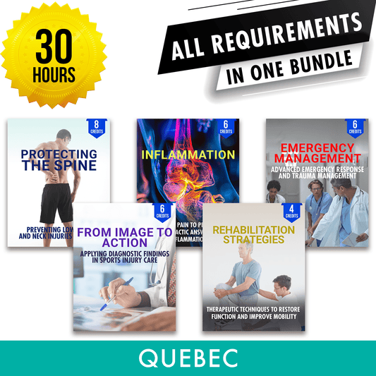 Quebec Package 1: Full Recertification - All Required Chiropractic Continuing Professional Development in One Package, 30 Hours A Better Chiro