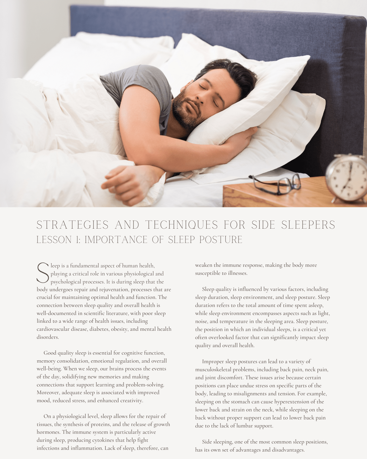 Sleeping Smart: Chiropractic Strategies and Techniques for Side Sleepers - Chiropractic Continuing Education, General Adjustive Technique, 6 Credits A Better Chiro