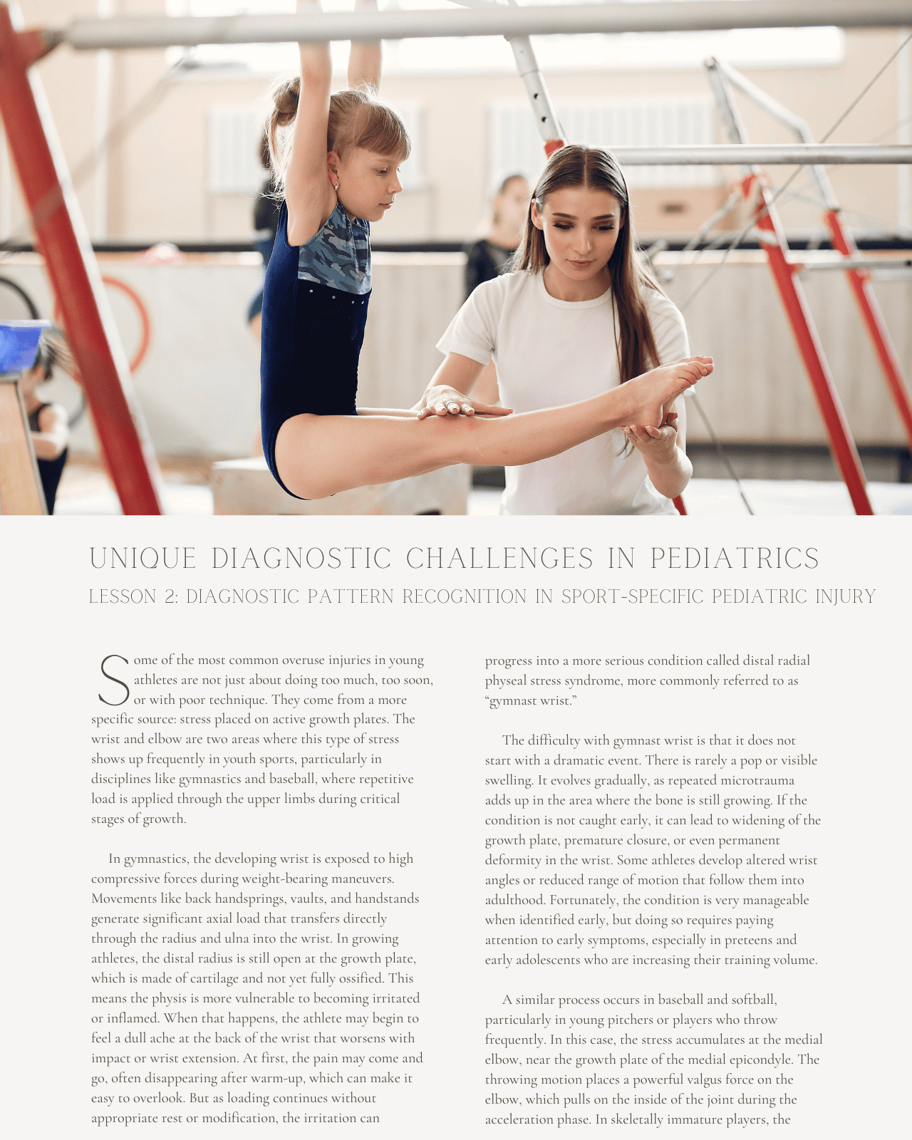 The Young Athlete: Unique Diagnostic Challenges in Pediatrics - Chiropractic Continuing Education, Sports Medicine, 5 Hours A Better Chiro