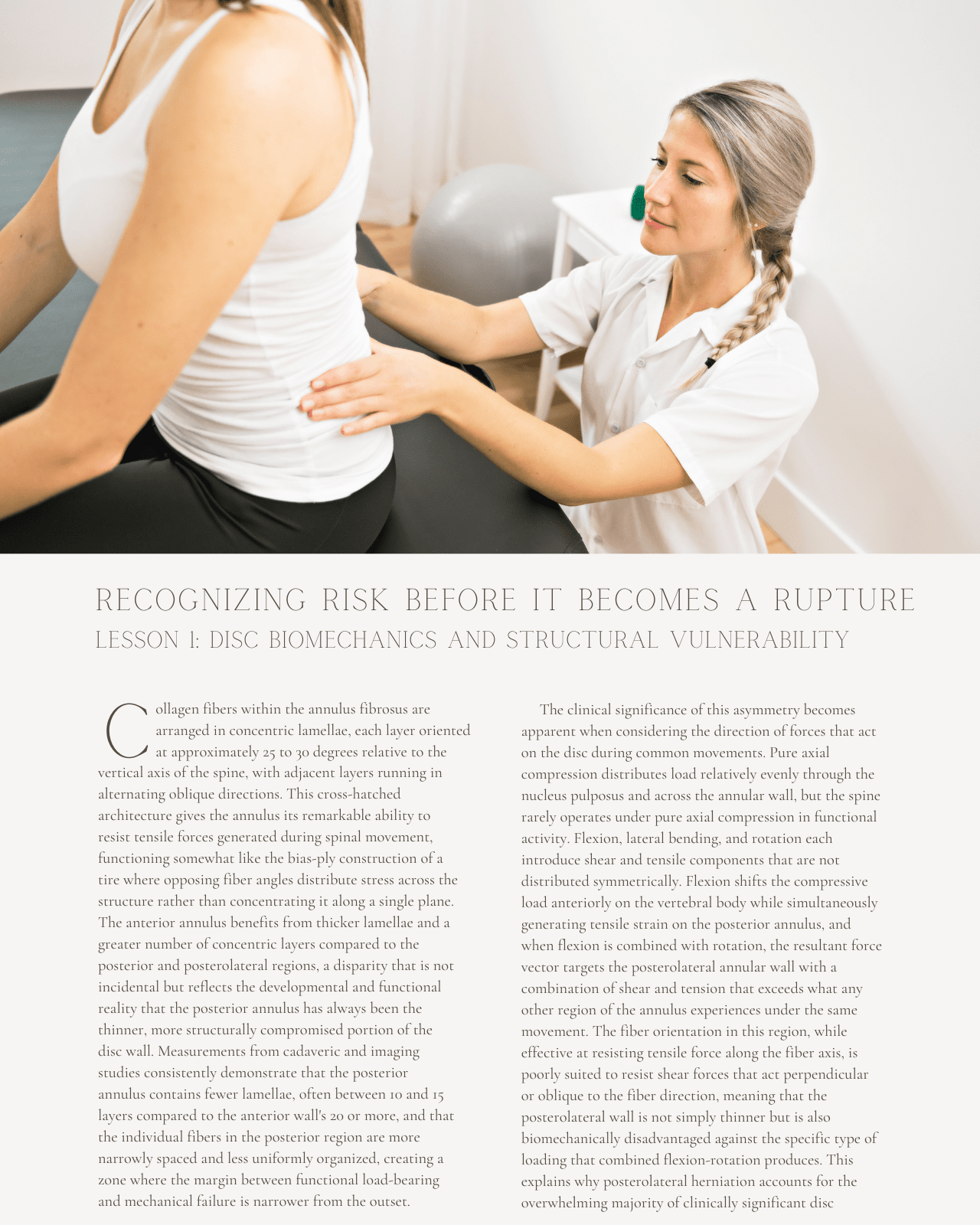 The Disc Under Pressure: Recognizing Risk Before It Becomes a Rupture - Chiropractic Continuing Education, 2 Hours A Better Chiro
