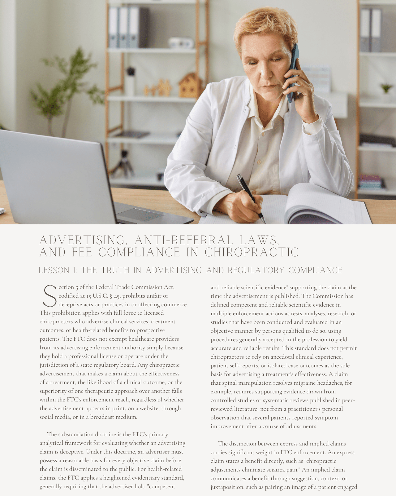 The Legal Landmine: Advertising, Anti-Referral Laws, and Fee Compliance in Chiropractic - Chiropractic Continuing Education, 2 Hours A Better Chiro