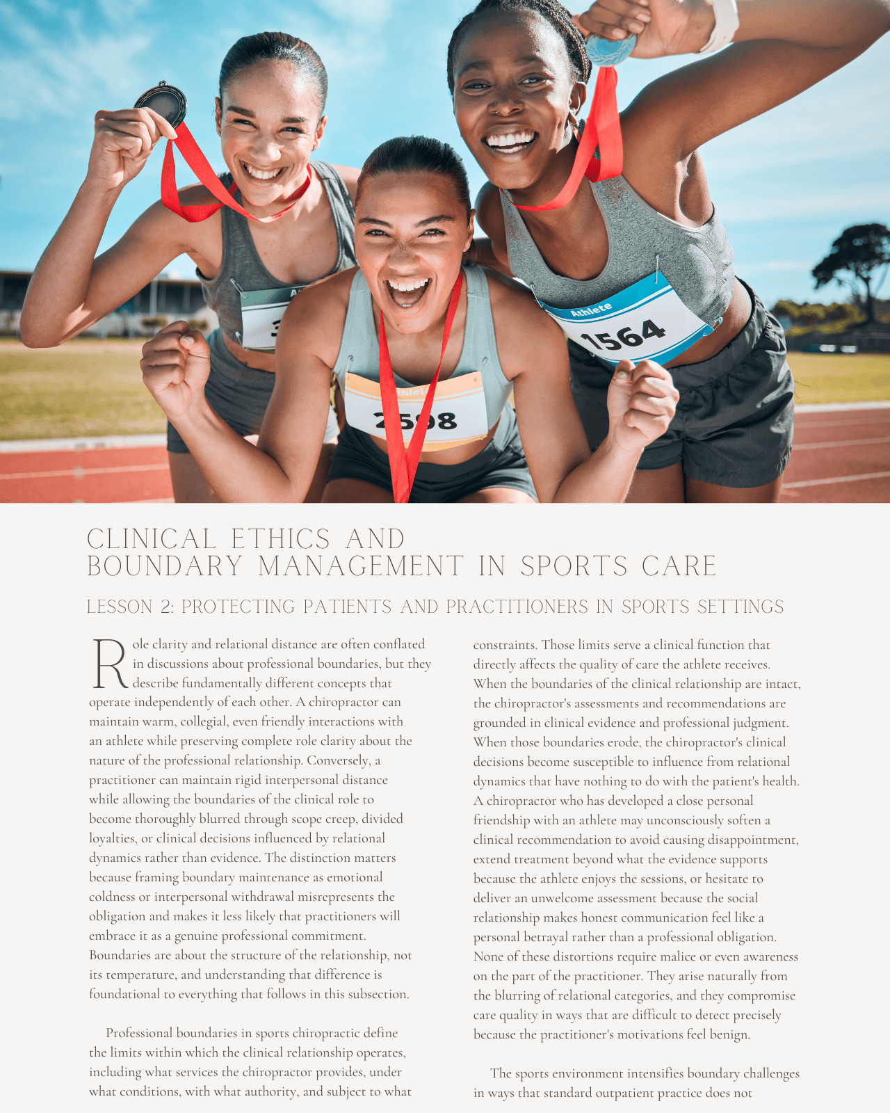 Winning at Any Cost: Clinical Ethics and Boundary Management in Sports Care - Chiropractic Continuing Education, Ethics, 2 Hours A Better Chiro